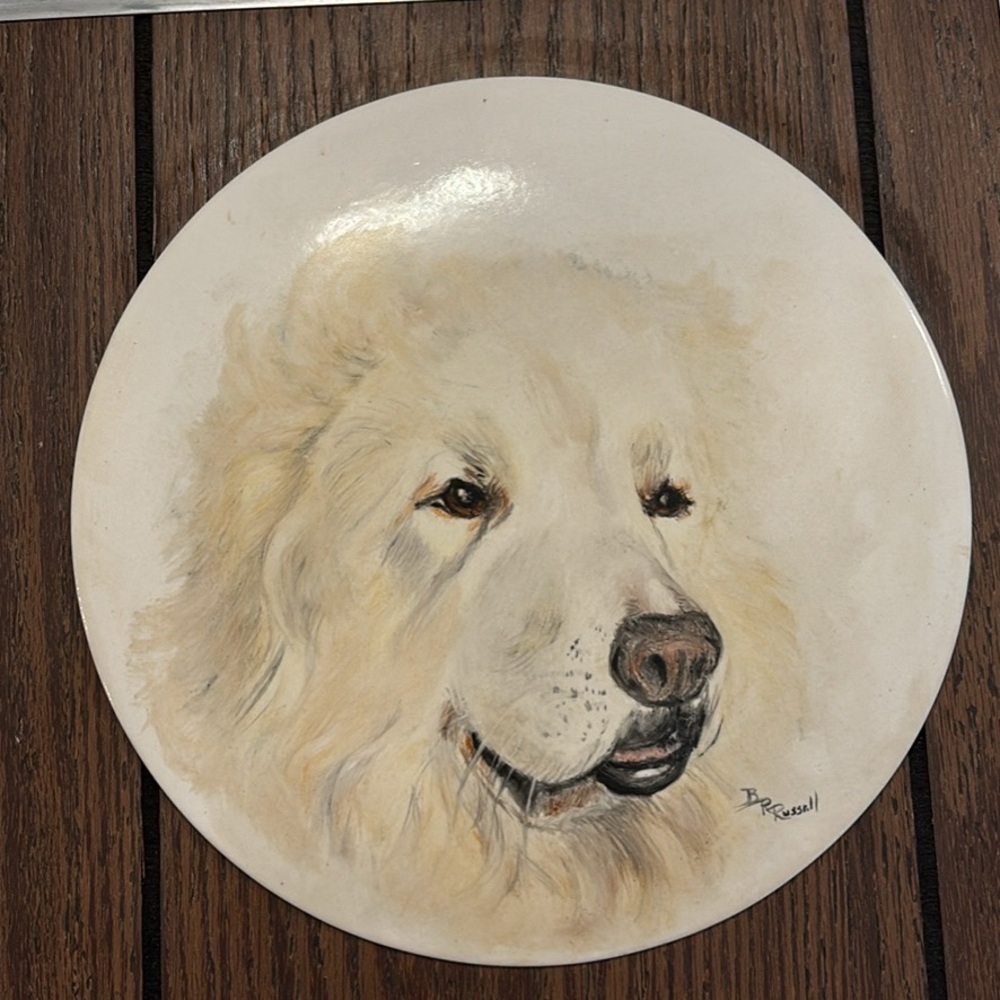 Dog Portrait Ceramic Plate